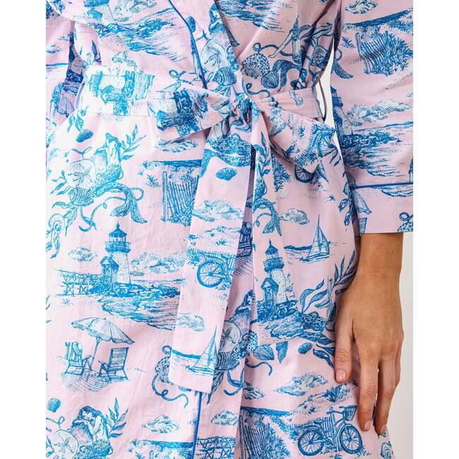 Mermaid Toile, Getting Ready Robe, Blush - Robes - 2