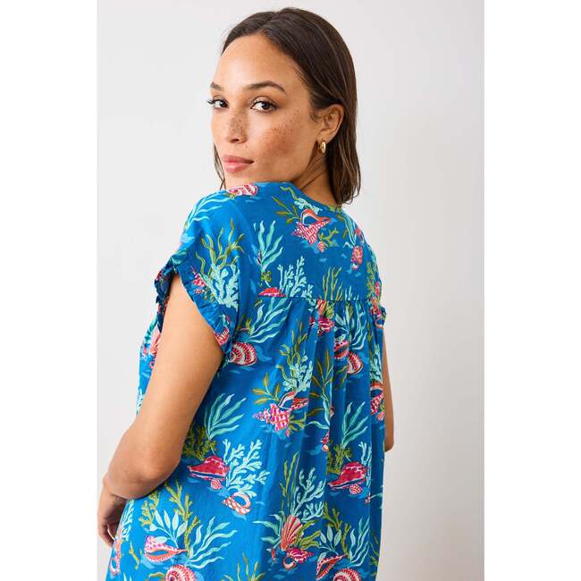 Coral & Conch, Pintuck Nightgown, Ocean Breeze