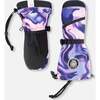 Winter Mittens Teknik, Pink and Blue Marble - Gloves - 1 - thumbnail