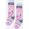 Winter Ski Socks with Merino Wool, Pink - Socks - 1 - thumbnail