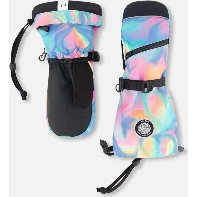 Winter Mittens Teknik, Rainbow Heart Print