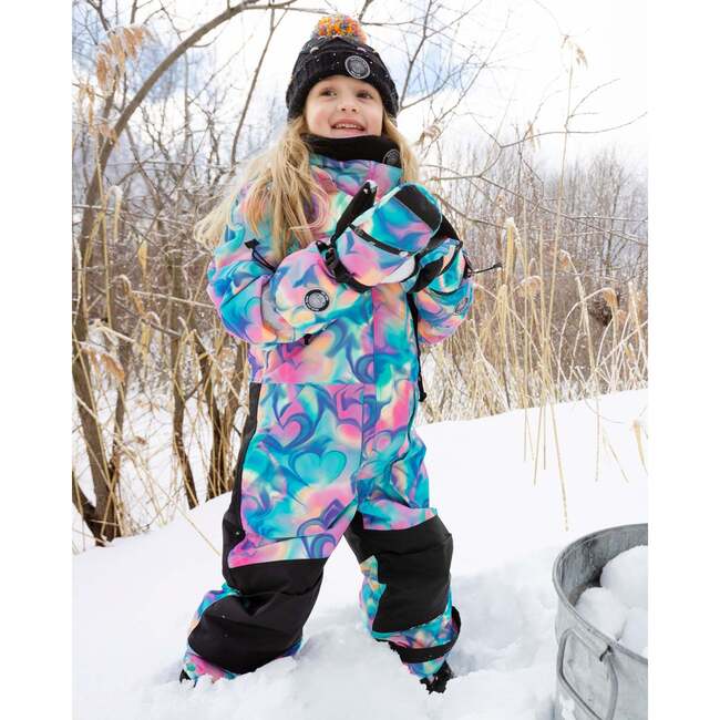 Winter Mittens Teknik, Rainbow Heart Print - Gloves - 2