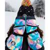 Winter Mittens Teknik, Pink and Blue Marble - Gloves - 2