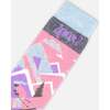 Winter Ski Socks with Merino Wool, Pink - Socks - 4