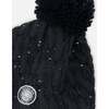 Winter Peruvian Knit Hat with Pompom and Lining, Black - Winter Hats - 3