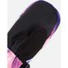 Winter Mittens Teknik, Pink and Blue Marble - Gloves - 5