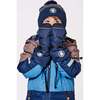 Winter Mittens Teknik, Navy Blue - Gloves - 3