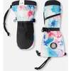 Winter Mittens Teknik, Blue Flower Print - Gloves - 1 - thumbnail