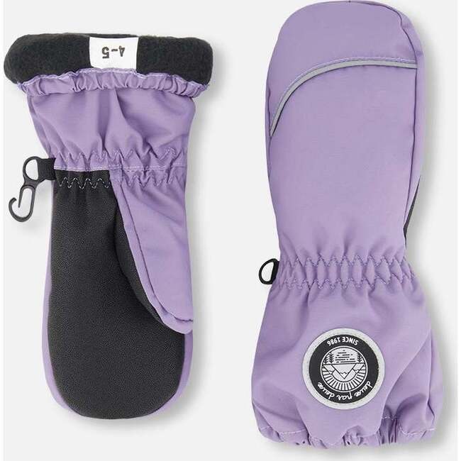 Winter Mittens Play, Purple Gray