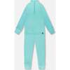 Two-Piece Thermal Underwear Set, Turquoise Blue - Underwear - 1 - thumbnail