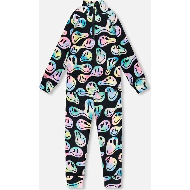 Two-Piece Thermal Underwear Set, Smiley Face Girl