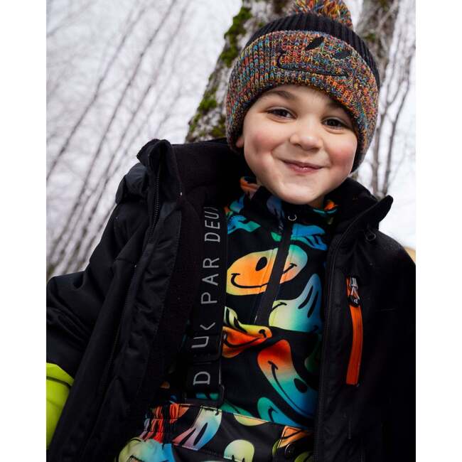 Two-Piece Thermal Underwear Set, Smiley Face Boy - Underwear - 2