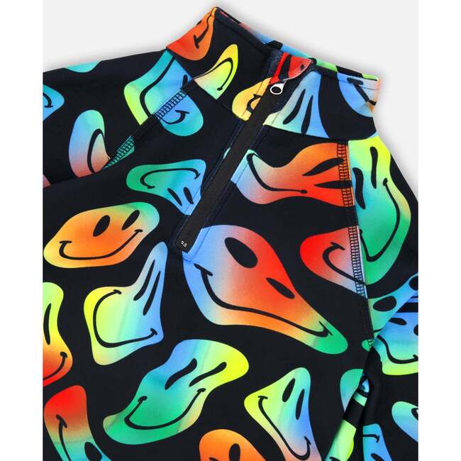 Two-Piece Thermal Underwear Set, Smiley Face Boy - Underwear - 5