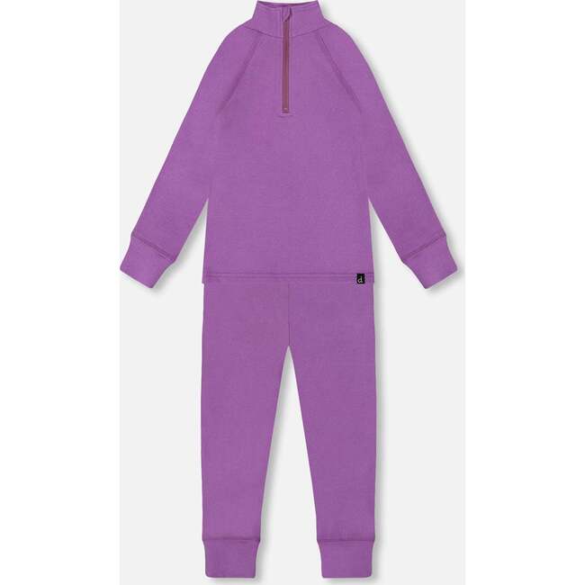 Two-Piece Thermal Underwear Set, Lavender