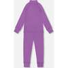 Two-Piece Thermal Underwear Set, Lavender - Underwear - 2