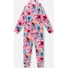 Two-Piece Thermal Underwear Set, Pink Watercolor Flower Print - Underwear - 3