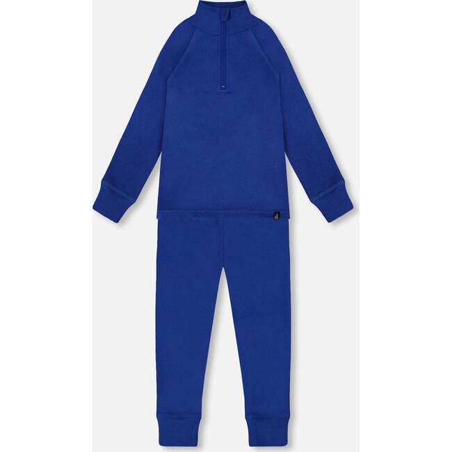 Two-Piece Thermal Underwear Set, Blue