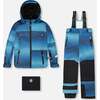 Two-Piece Teknik Snowsuit, Teal Gradient - Snowsuits - 1 - thumbnail