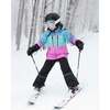Two-Piece Teknik Snowsuit with Colorblocked Jacket and Solid Pant, Black - Snowsuits - 2
