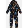 Two-Piece Thermal Underwear Seat, Black Dinosaur Print - Underwear - 3