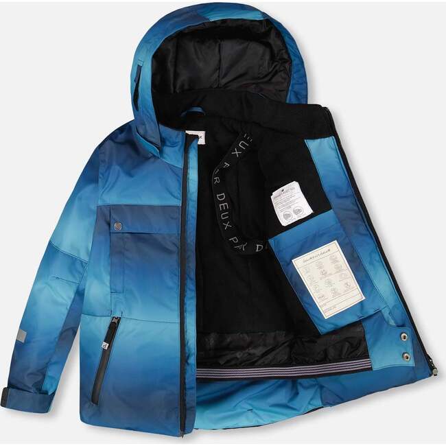 Two-Piece Teknik Snowsuit, Teal Gradient - Snowsuits - 5