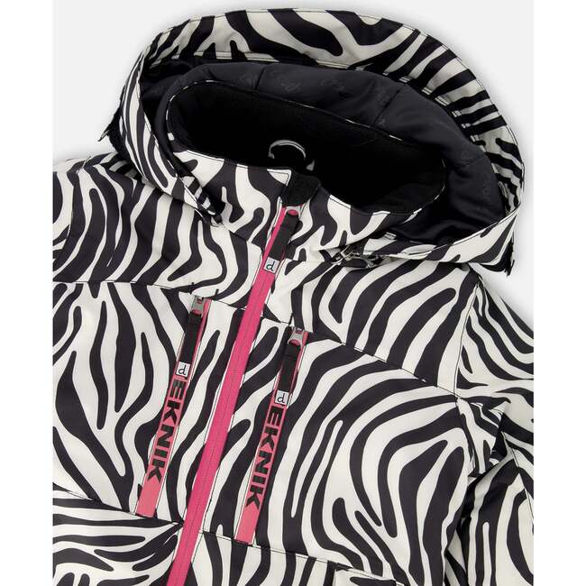 Two-Piece Teknik Snowsuit, Zebra Print - Snowsuits - 5