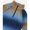 Two-Piece Thermal Underwear Set Blue and Beige Gradient, Blue & Beige Gradient - Underwear - 4