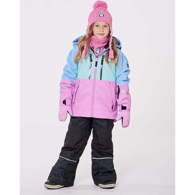 Two-Piece Teknik Snowsuit with Colorblocked Jacket and Solid Pant, Black - Snowsuits - 5