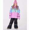 Two-Piece Teknik Snowsuit with Colorblocked Jacket and Solid Pant, Black - Snowsuits - 5