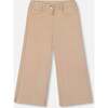 Wide Leg Corduroy Pants, Beige - Pants - 1 - thumbnail