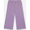 Wide Leg Corduroy Pants, Lavender - Pants - 1 - thumbnail