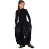 Wide Leg Pleated Pants, Black - Pants - 2