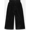 Wide Leg Pleated Pants, Black - Pants - 3