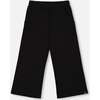 Waffle Flare Leg Pants, Black - Pants - 1 - thumbnail