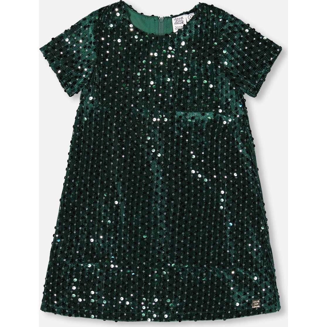 green emerald velvet dress Lebby Mini Dress in Satin Forest Green