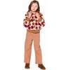 Waffle Flare Leg Pants Caramel Brown, Brown Caramel - Pants - 2