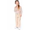 Wide Leg Corduroy Pants, Beige - Pants - 3