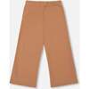 Waffle Flare Leg Pants Caramel Brown, Brown Caramel - Pants - 3