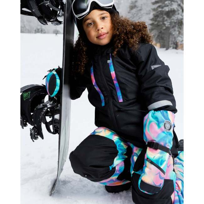 Two-Piece Teknik Snowsuit, Rainbow Heart Print - Snowsuits - 2