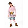 Two-Tiered Flannel Skirt Green Pink and Yellow, Green, Pink and Yellow - Skirts - 2