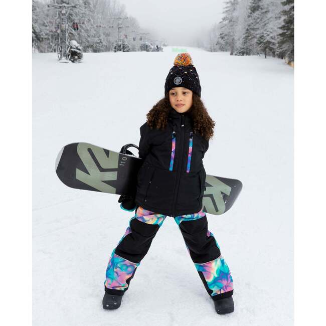 Two-Piece Teknik Snowsuit, Rainbow Heart Print - Snowsuits - 3