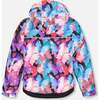 Two-Piece Play Snowsuit with Butterfly Print Jacket, Flash Coral - Snowsuits - 3