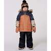 Two-Piece Play Snowsuit with Colorblocked Jacket, Black - Snowsuits - 2