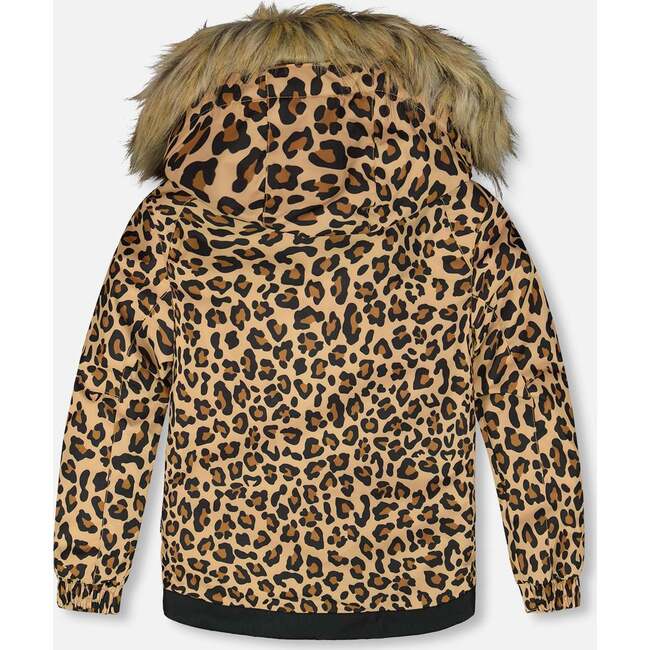 Two-Piece Play Snowsuit with Animal Print Jacket, Black - Snowsuits - 3