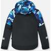 Two-Piece Play Snowsuit, Teal Blue Camouflage - Snowsuits - 3