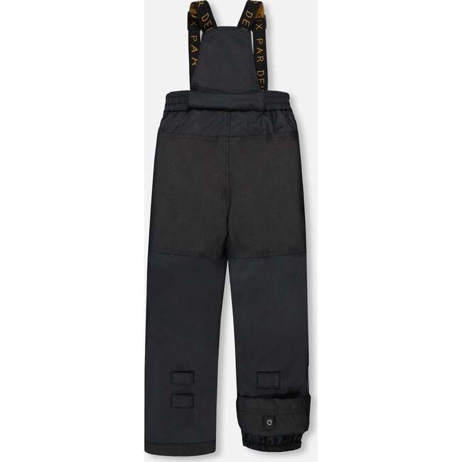 Two-Piece Play Snowsuit with Colorblocked Jacket, Black - Snowsuits - 3