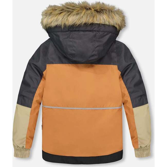 Two-Piece Play Snowsuit with Colorblocked Jacket, Black - Snowsuits - 4