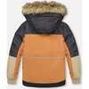 Two-Piece Play Snowsuit with Colorblocked Jacket, Black - Snowsuits - 4