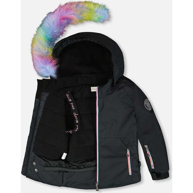 Two-Piece Play Snowsuit, Rainbow Leopard - Snowsuits - 2