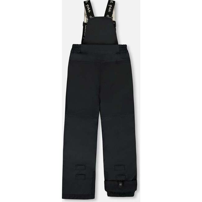 Two-Piece Play Snowsuit with Animal Print Jacket, Black - Snowsuits - 4